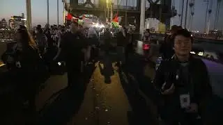 New Yorkers march for Gaza, Palestine from Manhattan to Brooklyn. 2of4