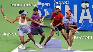 Mirudhula-Janani vs Paavanii-Sravya, Women's Doubles, Quarter Final, Fenesta Open 2025 #womentennis