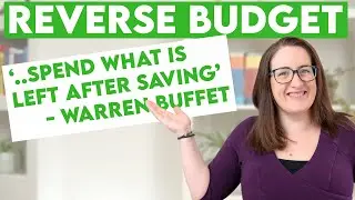 BUDGET in REVERSE | Zero based budget strategy for personal finance