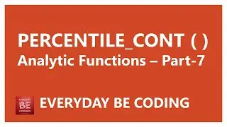 PERCENTILE_CONT analytic function in SQL Server - #7 #SQLServer #PERCENTILECONT #Analytics