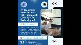 🚀 Transform your business with Salesnayak CRM by SPG Technologies! #Leads  #Sales  #crmfeatures