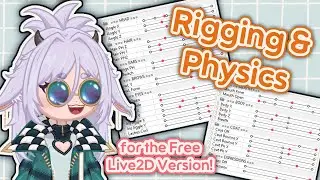 How to rig your Vtuber model on the Free Live 2D Version || Rigging and Physics