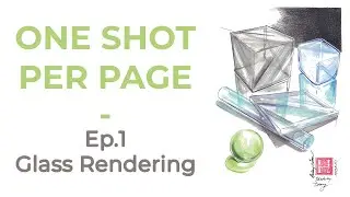 ONE SHOT PER PAGE | Glass Rendering #tutorial