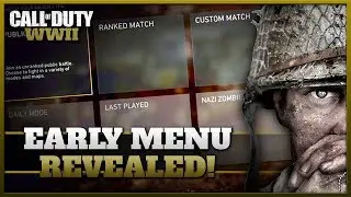 Ranked Play, Daily Modes, SBMM?! | CoD WW2 Early Menu Revealed!