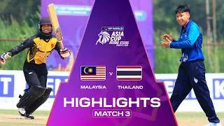Highlights | Match 3 | Malaysia v Thailand | DP World Women's Asia Cup Rising Stars 2026