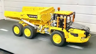 Volvo Dump Truck Drag Race. LEGO Technic Speed Test