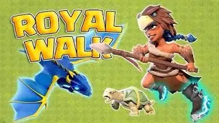 RC⚡️Royal walk with 9 invisible spells Rocket spear Electric Boots 🥾 