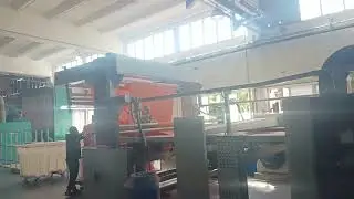 Yamuna machine hot air stenter for knits installed in Mauritius