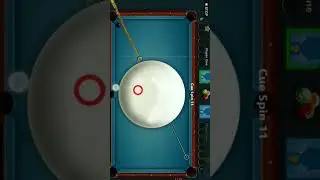Trick shot with glich cue in 8 ball pool