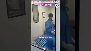 View Panel for Clean Rooms. Pharmadocx Consultant explaining benefits of bigger view panels.