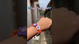 Subscribers k Request pe banayi super clay bracelet☺️DIY super clay bracelet💖#crafteraditi #diy ￼