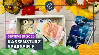 Kassensturz SEPTEMBER Sparspiele 🍁 wie viel konnte ich sparen #sparspiele #umschlagmethode #sparen