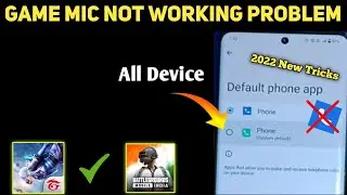 Game Mic Not Working During Call | New Trick 2022 All Device | Incoming Call Mic Problem Solve Trick