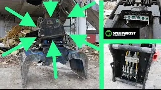 Timatti Nieminen demolishes with the help of Steelwrist couplers in FIN 2021