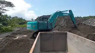 TRONTON FUSO Muat Pasir Super MERAPI