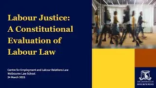 Labour Justice: A Constitutional Evaluation of Labour Law