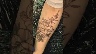 Delicate flowers tattoo