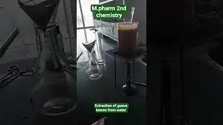 Extraction of guava leaves |M.pharm||Chemistry ||Pharmacy |#shortsviral #extraction #science #aktu