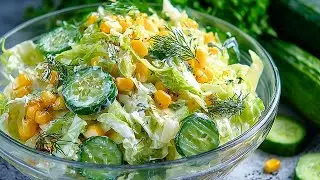 Leckerer Chinakohl Salat in 3 Minuten, der allen schmeckt!
