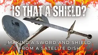 Making a Shield and Sword from a Satellite Dish for my Junkyard Knight Cosplay