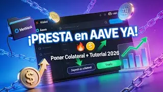 🔥 C&oacute;mo Poner Colateral y PRESTAR en Aave: Tutorial Completo 2026 | Protocolo DeFi