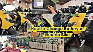 How to Change And Swipe Battery on Electric Bike Zypp bounce daily hala scoot ev evez ?