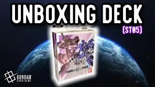 Распаковка стартовой колоды Gundam TCG ST05 Iron Blood
