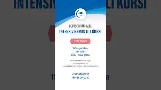 Intensiv nemis tili kurslari (Samarqandda) #germaniya #nemistili
