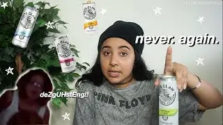 TRYING WHITE CLAW FOR THE FIRST TIME (because peer pressure)