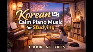 Korean Calm Piano Music for Studying 🇰🇷 | 2 Hour Deep Focus, No Lyrics