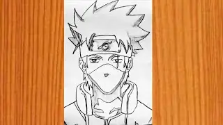 Kakashi hatake easy pencil drawing 😍😍😍❤️🖌️ Anime drawing 😍😍😍😍😍