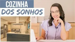 COZINHA AZUL LINDA e FUNCIONAL -  COZINHA DOS SONHOS  | Mariana Cabral