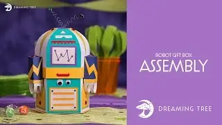 SVG File - Robot Gift Box - Assembly Tutorial (For Cricut, Silhouette, and ScanNCut)