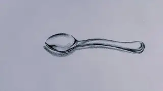How to draw spoon in 3D shading