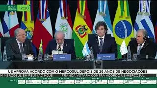 UE aprova acordo com o Mercosul depois de 26 anos de negociações
