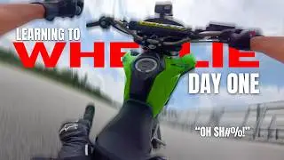 Learning To Wheelie | Day 1| Cycle Groover Ft. R6.Ant