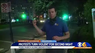 A second night of violent protests in Richmond