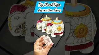 Diy elephant 🐘 candle holder from paint bottle #diy #craft  #shorts #diwali #decoration