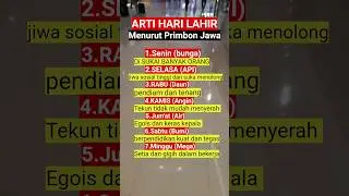 arti hari lahir #shortsfeed #weton #wetonkelahiran #quotes #fyp #motivation #foryou #fypシ゚viral