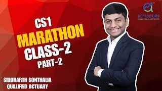 CS1 Marathon Class 2 Part 2 | PYQ - CI, Hypothesis, Regression, GLMs| 2025 Exam| Siddharth Sonthalia