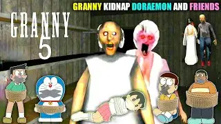 GRANNY KIDNAP DORAEMON NOBITA GIAN AND FRIENDS | Granny 5 Escape Doraemon Gian | Doraemon VS Granny