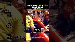 Ranking F1 Pitstops from 1990-2025! 👀🏎️
