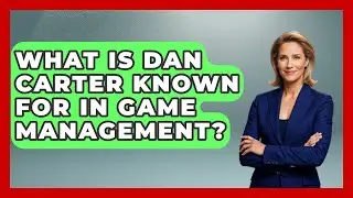 What Is Dan Carter Known For In Game Management? - The Rugby Pros