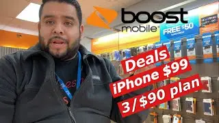 iPhone SE $99 Январь 2021 Акции Boost Mobile Предложения Обновление