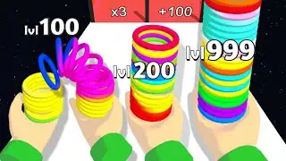 Toy Spring 3D: ASMR Gameplay - Slinky Hop 3d | Level Up Spring (Max Level)