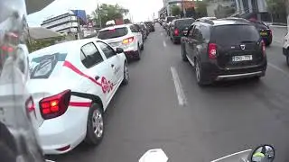 Cum se văd ambuteiajele din Chișinău de pe motocicletă