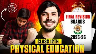Physical Education Complete ONESHOT for Class 12 Boards 2025-26 🔥 Score 100 in PE #cbse