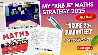 🔥How to Score 25+ Marks in Maths RRB JE  📚🏆Complete Strategy for 2025 Exam #rrb #rrbje #maths 