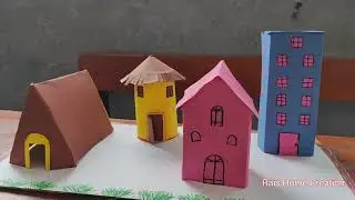 Types of houses |School Project |Art and Craft Activity @raishomecreation