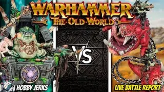 Lizardmen vs Orcs & Goblins | Warhammer The Old World (Live Battle Report)